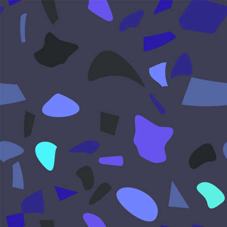 Colorful terrazzo flooring vector seamless in modern style. Graphic modern pattern. Vector illustration.のイラスト素材