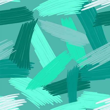 Abstract pattern on colorful background. Multicolored doodles are drawn with a felt pen randomly. Suitable for fabric, packaging, wallpaper. Vector illustration.のイラスト素材