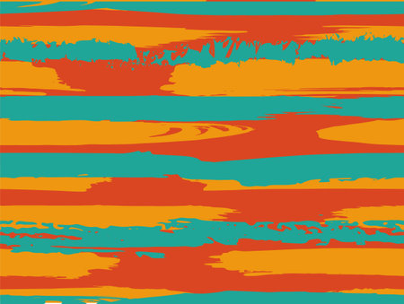 Color Strips. Simpless. Vector Watercolor. Fashionable Hand Lines. Grunge Texture. Cloth, Textile...