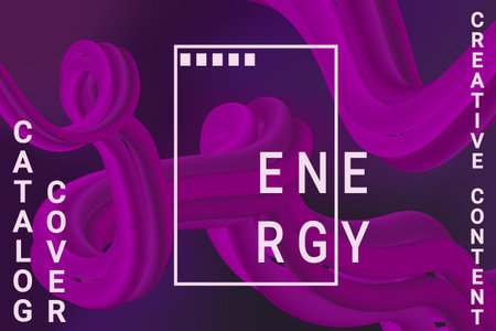 Abstract colors poster for marketing promotion design. liquid texture background. Modern art design. vector graphic pattern. White color background. Poster - template - cover.のイラスト素材