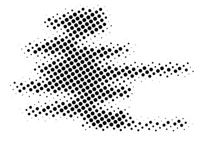 Abstract halftone texture with dots. Vector. Modern background for posters, websites, web pages, business cards, postcards, interior design. Punk, pop, grunge in vintage style. minimalism.のイラスト素材
