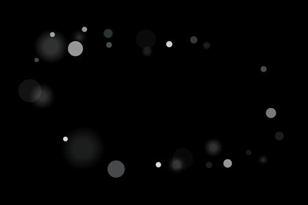 Silver confetti point on a black background. Luxury festive background. Silver grainy abstract texture overflows against a black background. Element of design. Vector illustration, EPS 10.のイラスト素材