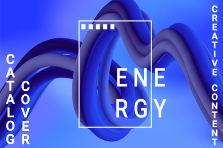 Modern digital artwork featuring fluid 3D shapesのイラスト素材