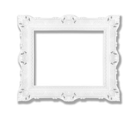 Decorative contemporary white frameの写真素材