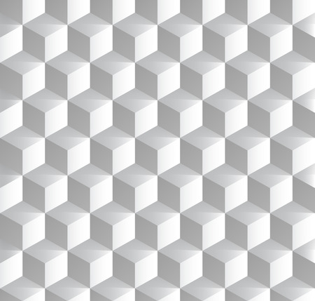 Seamless pattern with isometric cubes. Abstract geometry background.のイラスト素材