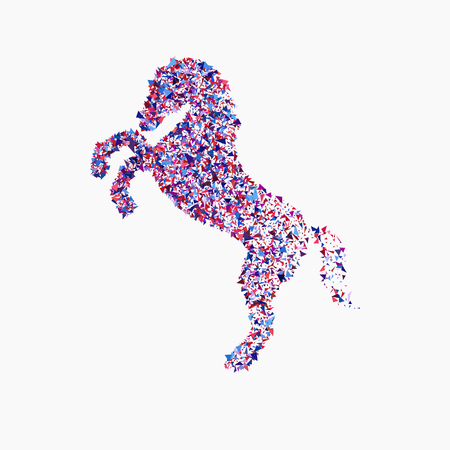 Running horse illustration.のイラスト素材