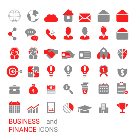 Collection business icons. Business elements to use in web, smart phone application.のイラスト素材