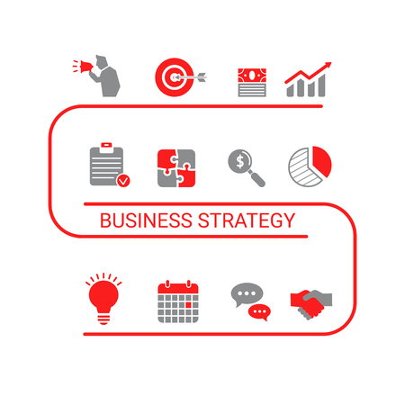 Presentation business infographic template. Isolated vector illustration.のイラスト素材