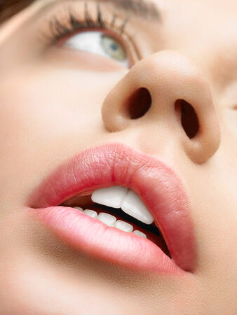 Beautiful natural lips の写真素材