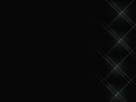 Beautiful blue abstract drawing paints on a black backgroundの写真素材