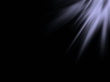 Beautiful blue abstract drawing paints on a black backgroundの写真素材