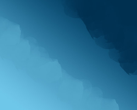 Gentle abstract illustration of blue sky with paints