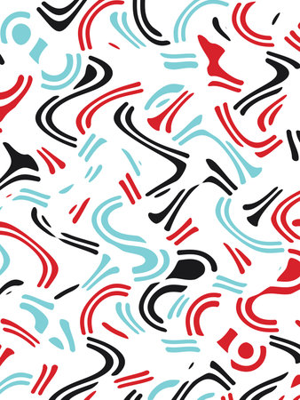 Colored abstract flowing lines and shapes. Bright background. Template for the design of flyers,...