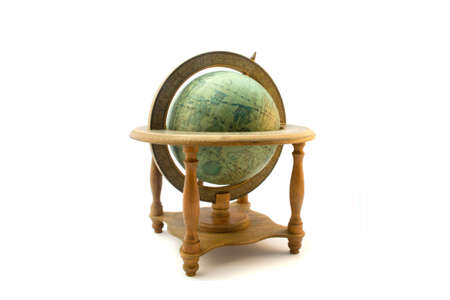 old antique globeの写真素材