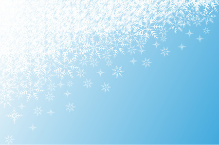 Christmas background with snowflakes.Editable and scalable vector illustrationのイラスト素材