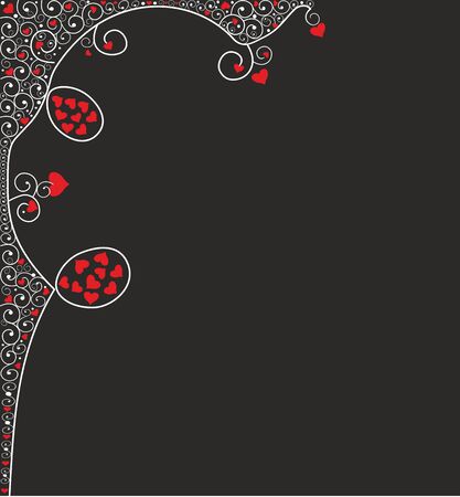 Abstract background with hearts. Valentine's day.Editable vectorのイラスト素材