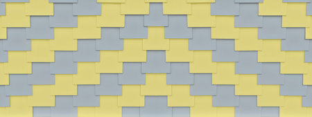 Abstract two-tone background trending colors 2021, illuminating, ultimate gray.Parallel strips step...