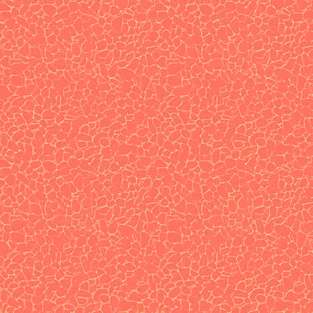 Seamless pattern of stones or smooth pebbles in coral color.Square background,like structure of cells under microscope.Texture,top view.Close-up design template,mockup,banner,commercial,text,website.の写真素材