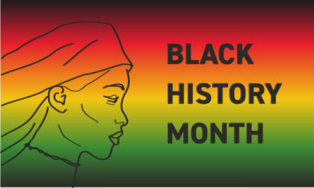 Black History Month - African-American History Month - background design for celebration and recognition in February. Symbol of fight against slavery, racism, prejudice and poverty.の写真素材