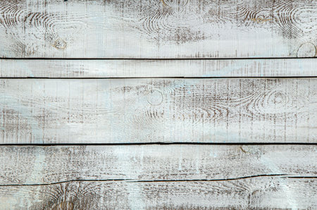 Gray wooden background, textured boards. Old painted wood wall. Vintage wooden painted horizontal...
