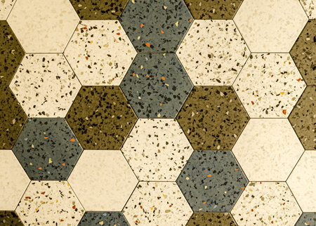 texture of hexagonal mosaic tile. Abstract texture pattern background