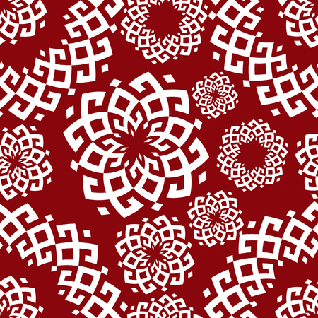 Vector pattern in ethnic style. Siberian ornamentの写真素材