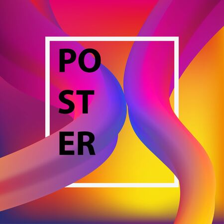 Modern background with frame. The template for advertisement, poster or Billboard.のイラスト素材