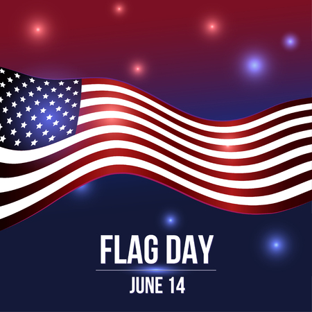 Flag day. 14 June.のイラスト素材