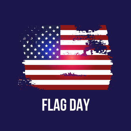 Flag day. 14 June.のイラスト素材