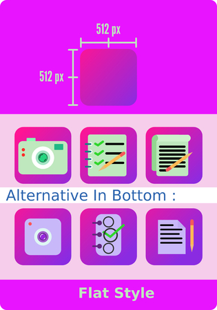 Icon Camera, Checklist and Notes. Perfect for Your Projectのイラスト素材