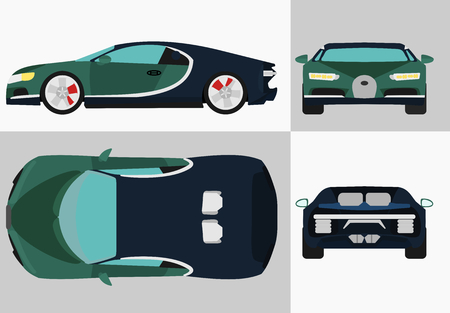 Light Blue Sport Car. Perfect for your projectのイラスト素材