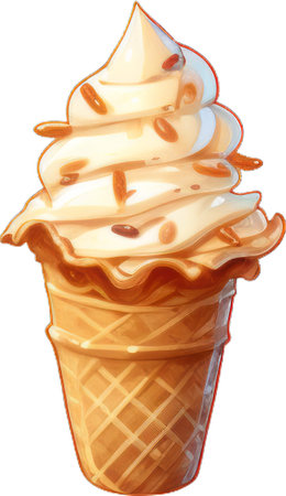 Summer Delight: Ice Cream [Created with Generative AI Technology]の素材
