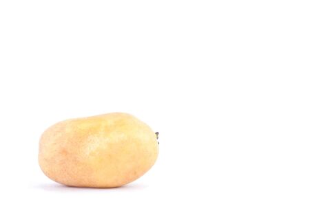 fresh organic potatoes on white background healthy potato Vegetable food isolatedの写真素材