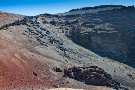 El Golfo lagoon Lanzarote island