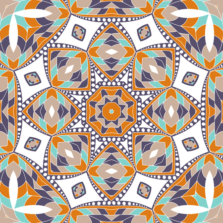 Mandala background. Ethnicity ornament. Ethnic style. Elements for invitation card. Oriental lace circular pattern, texture, tiled. Arabic, Islamic, moroccan, asian, indian native african motifs.のイラスト素材