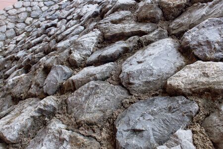 Stone wall pattern backgroundの写真素材