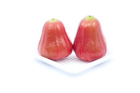 Rose apple isolated on the white backgroundの写真素材