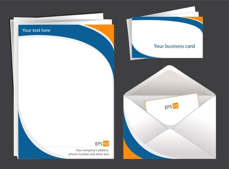 Set of corporate identityvector patternsのイラスト素材