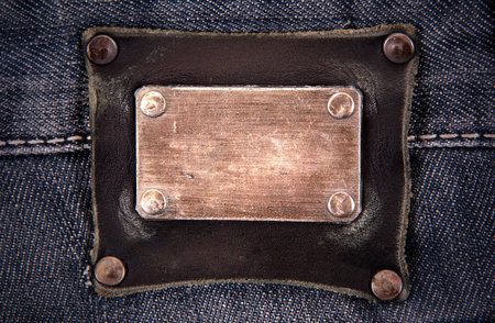 Jeans background with inset