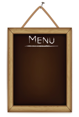 wooden menu board.のイラスト素材