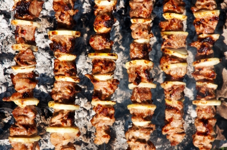 barbecue closeupの写真素材