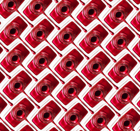 Red nail polish background.の写真素材