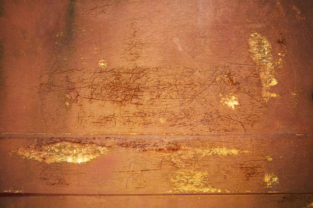 Iron old sheet with cracked paint
