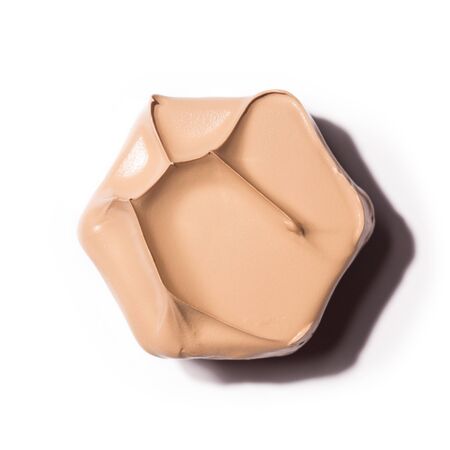 Smears of foundation for face.A smears of lipstick. Cosmetic smears of liquid. Samples of blush for the face.の写真素材