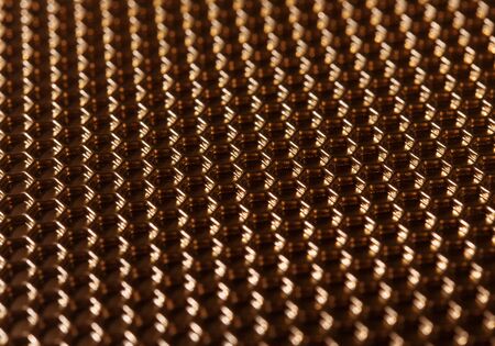 Abstract hexagon background. Hexagons industrial background. Golden bee honeycombs.の写真素材