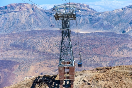Aerial view from peak of Teide  Tenerife  Spainの写真素材