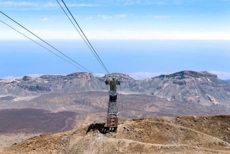 Aerial view from peak of Teide  Tenerife  Spainの写真素材