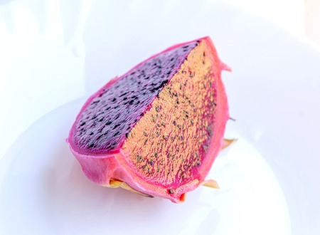 Pitahaya/Dragonfruit on whiteの写真素材