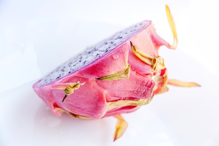 Pitahaya/Dragonfruit on whiteの写真素材