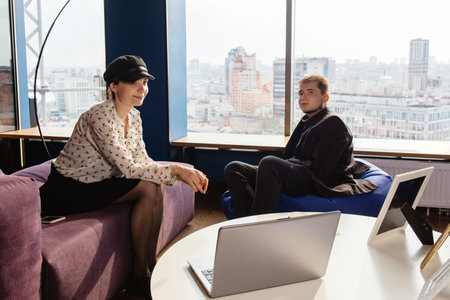 Business people working on startup strategy in modern office